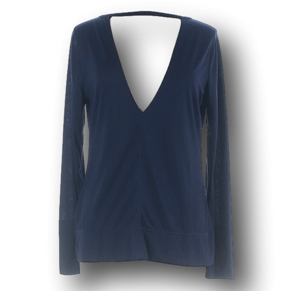 GAP Tops - GAPFIT Lightweight long sleeve tee - open back - Navy - size L